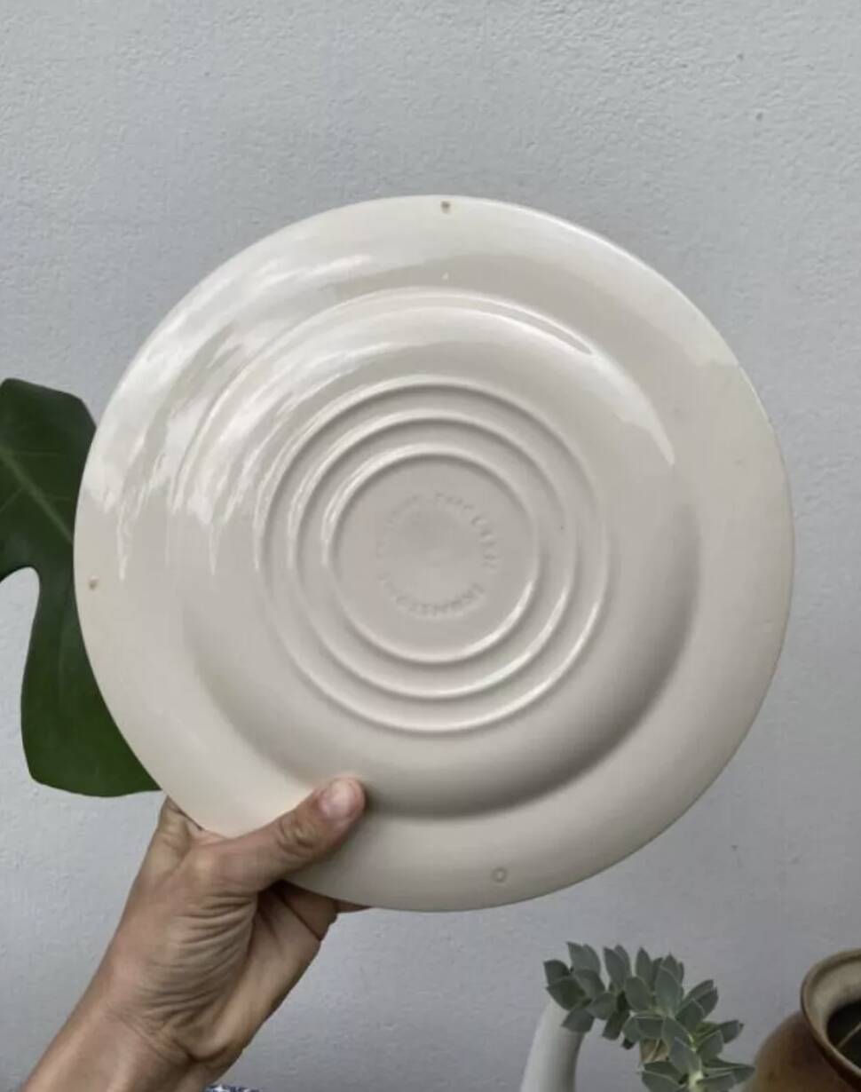 6 vintage English blue Staffordshire plates