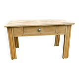 Table de ferme basse bois brut