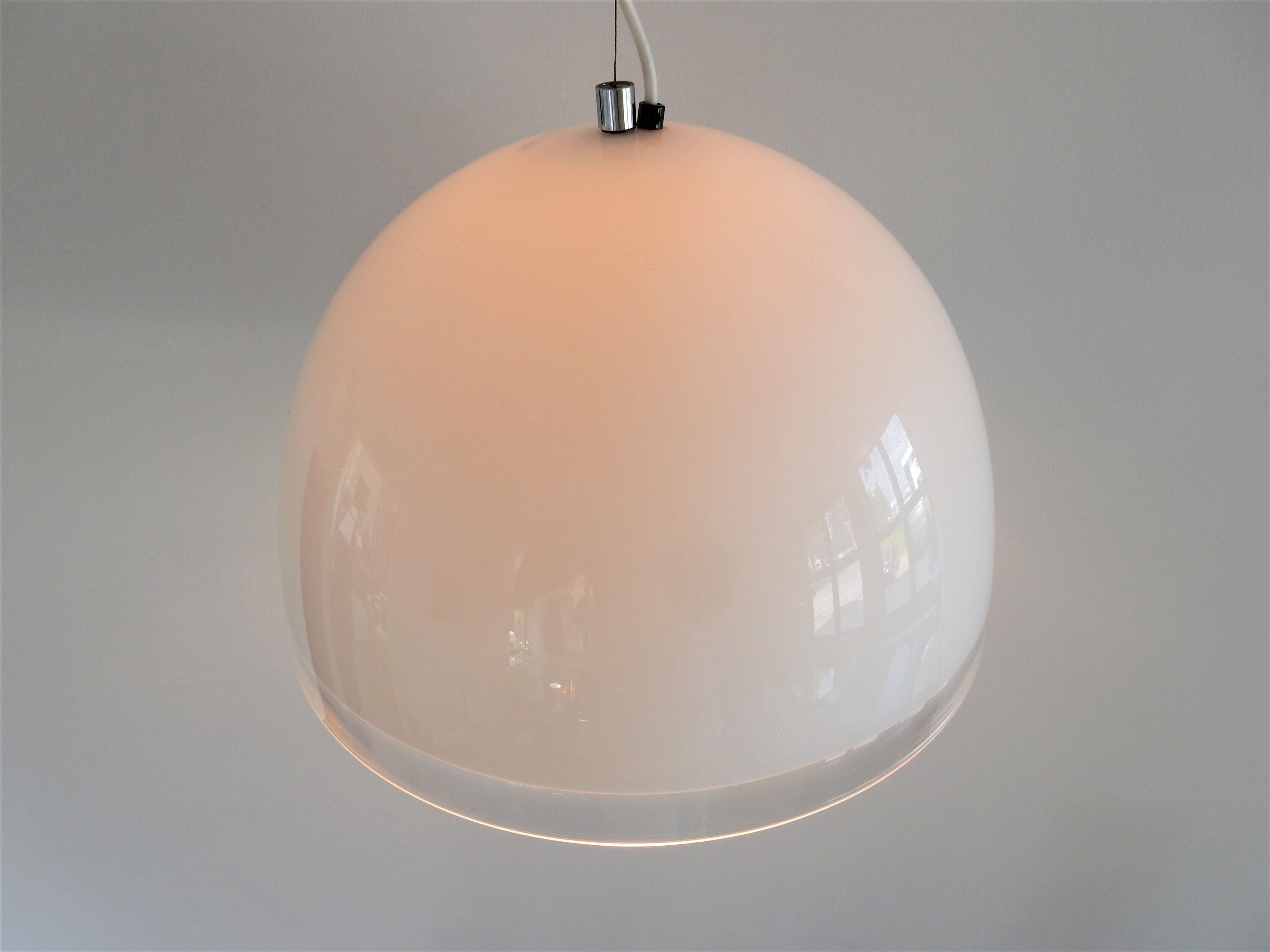 White Baobab pendant lamp by iGuzzini, Italy 1970's