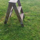 Double wooden stepladder