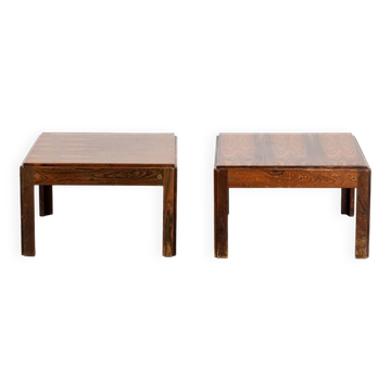 Pair of CFC Silkeborg rosewood bedside tables, Denmark, 1970s