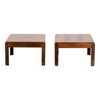 Pair of CFC Silkeborg rosewood bedside tables, Denmark, 1970s