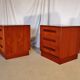 Pair of Scandinavian teak bedside tables G plan