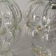 Paire de suspensions verre bulles vintage