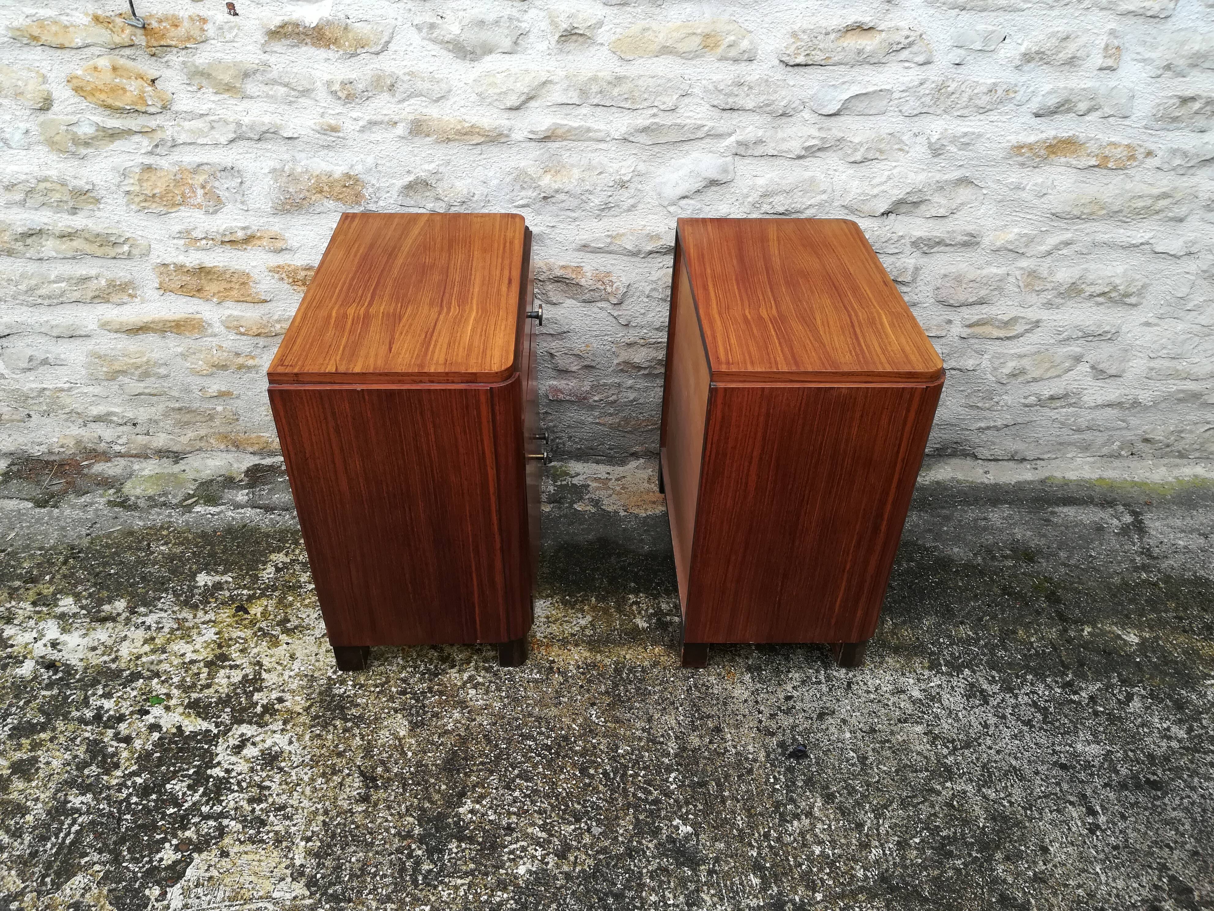 Pair of art deco night tables