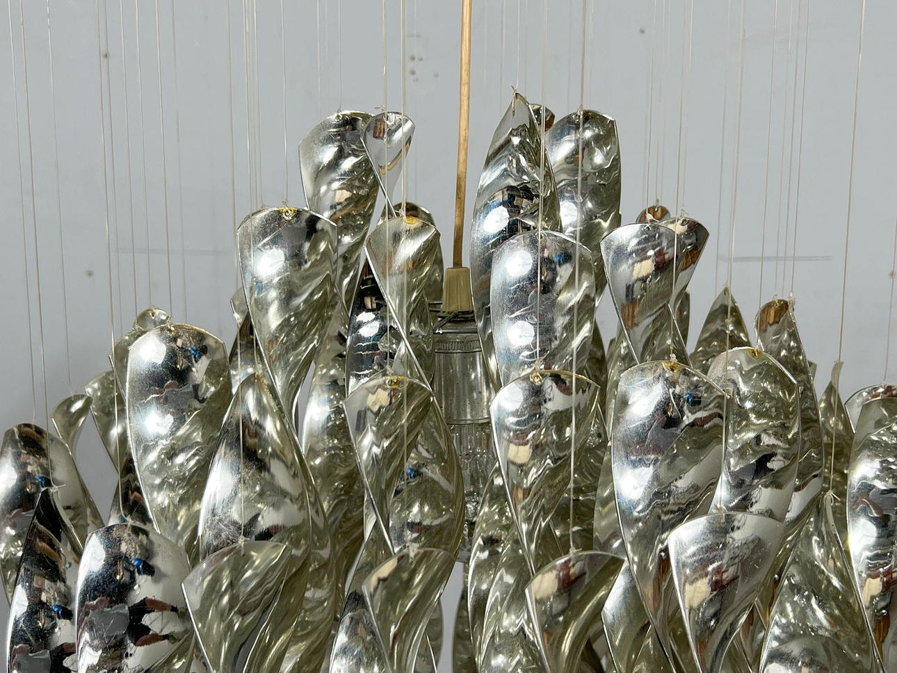 Mid-century spiral ceiling lamp by Verner Panton for Lüber AG, model SP1, Germany, 1970s, early example.