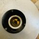 Suspension vintage fleur en rubans d’inox – Space Age années 1970