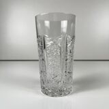 Set of 5 Bohemian cut crystal highball glasses, Czech Republic