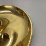 Large 39cm golden charlotte perriand style disc wall lights, germany 1960s