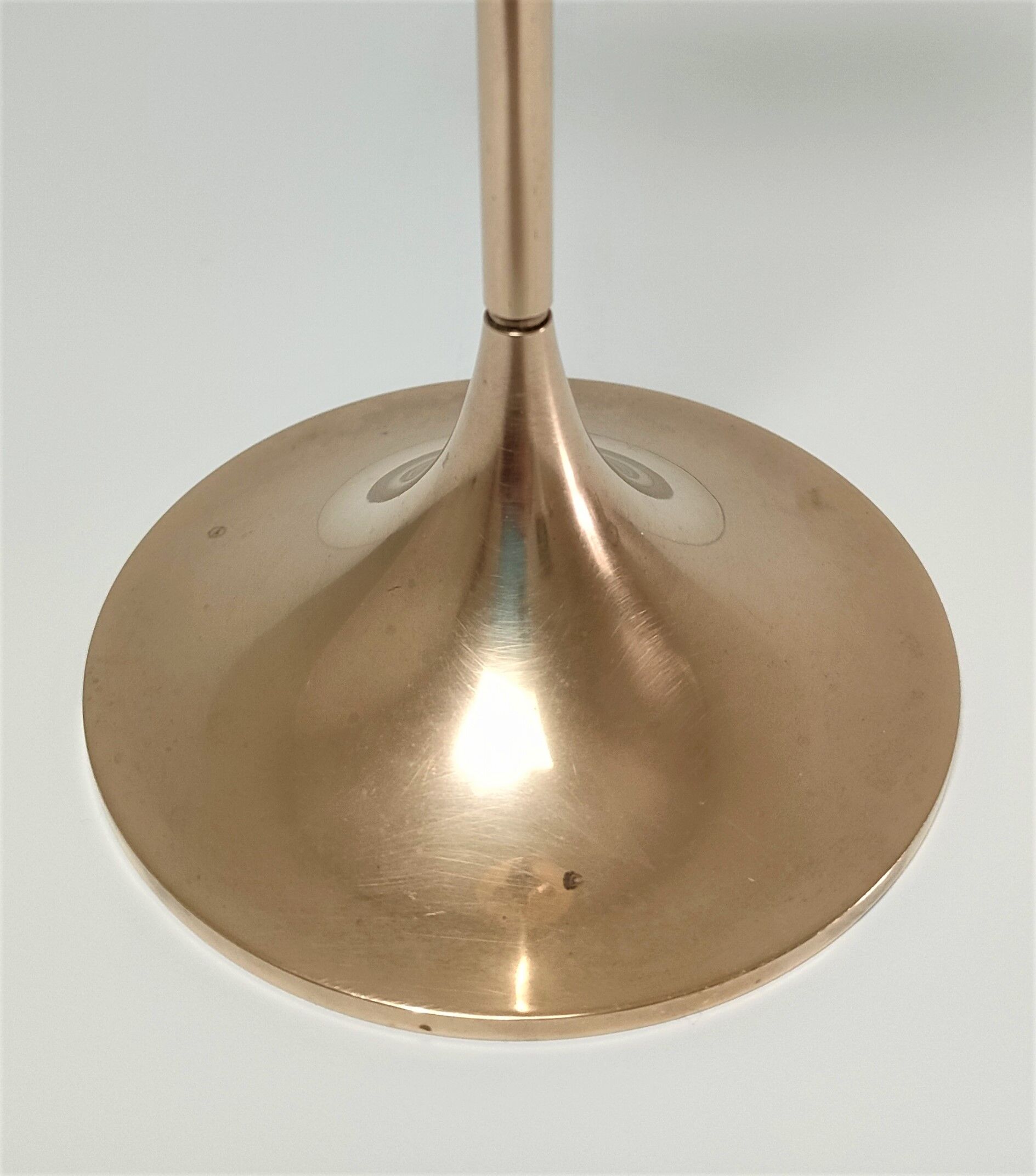 Hi Fi candle holder by Max Bruël for Torben Orskov solid brass h. 26,5 cm