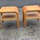 Mid-century Danish Brutalist bedside tables by Villy Nørgaard, 1984, set of 2