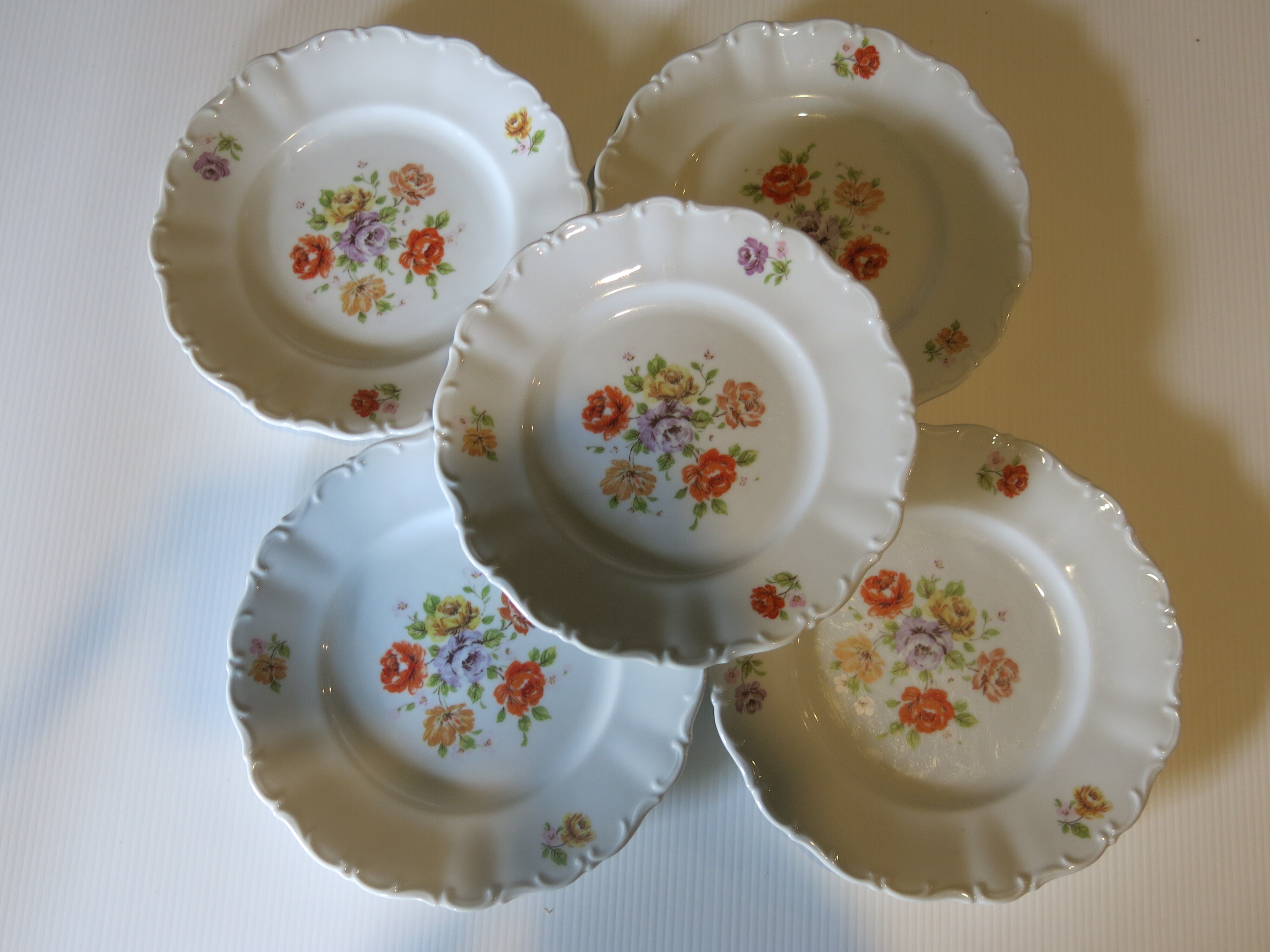 5 Germany porcelain dessert plates