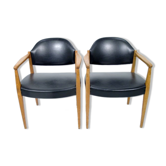 Pair of scandinavian armchairs, Sweden, 1960