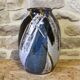 Large glazed stoneware vase signed