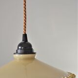 Straw yellow opaline hanging