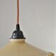 Straw yellow opaline hanging