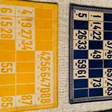Jeu de loto en bois ancien