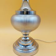 Lampe vintage en alu brossé années 70 aluminium