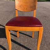 Art deco elm burl dining room