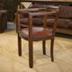 Fauteuil en chêne et skaï 1940’s