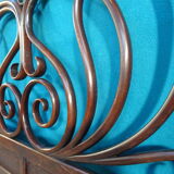 Double wooden headboard turned J & J kohn