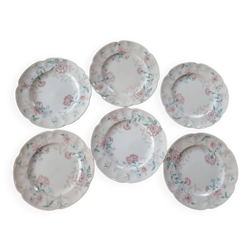 lot 6 assiettes plates faïence anglaise Jonhson Brothers ”Lynton”