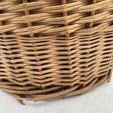 Demijohn type canister covered in wicker