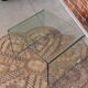 Table basse en verre