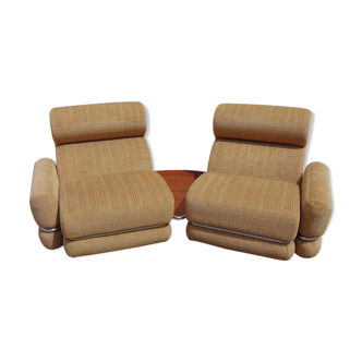 Midcentury italian armchairs with original upholstery, 1960s