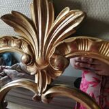 Large golden mirror 90x120cm