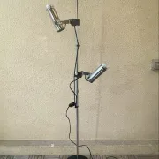 Reading floor lamp with spots, design by Svend Maelström for MS Belysning, 1970s.