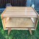 Vintage commodes (duo) in oak with 4 drawers.