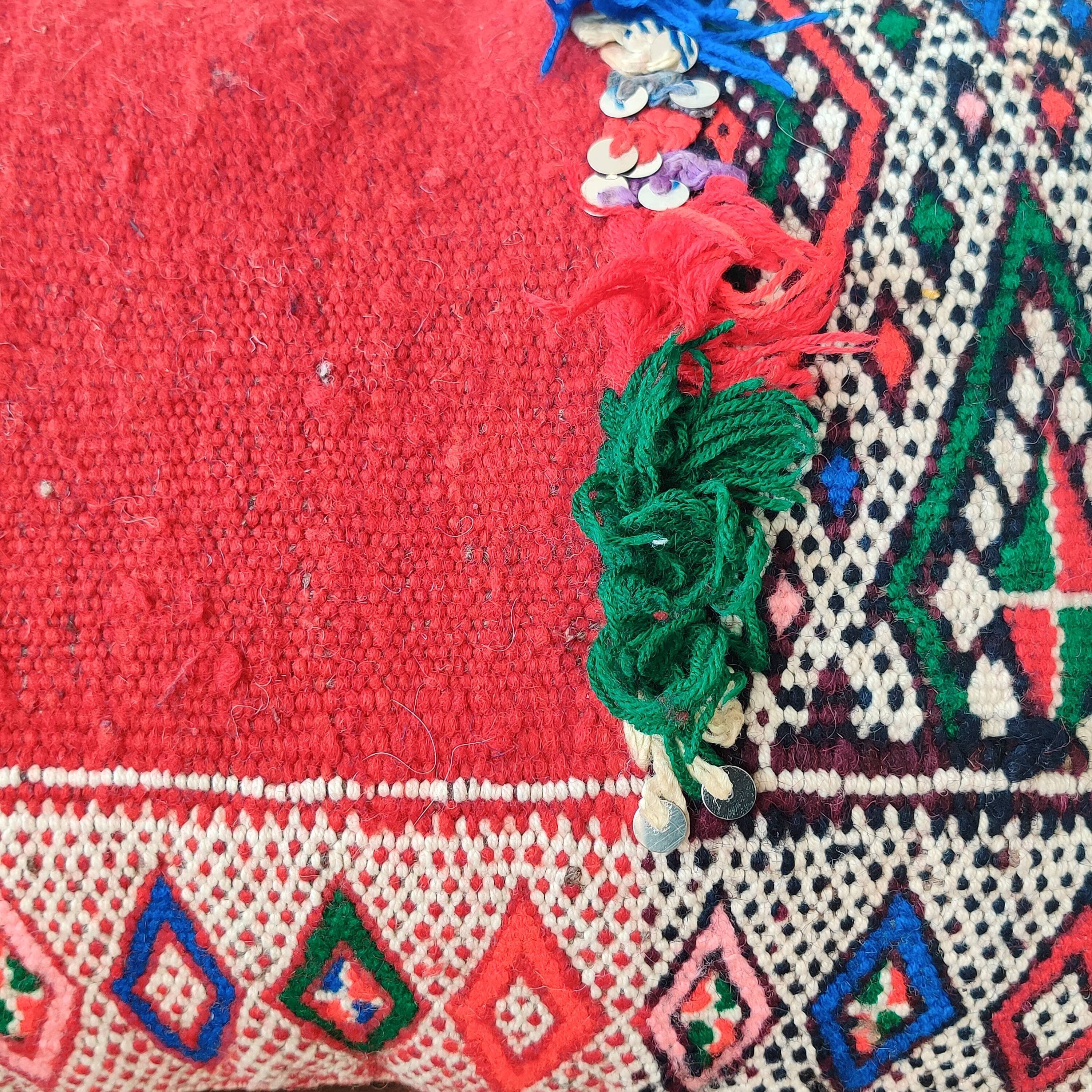 Ethnic Red Berber Cushion