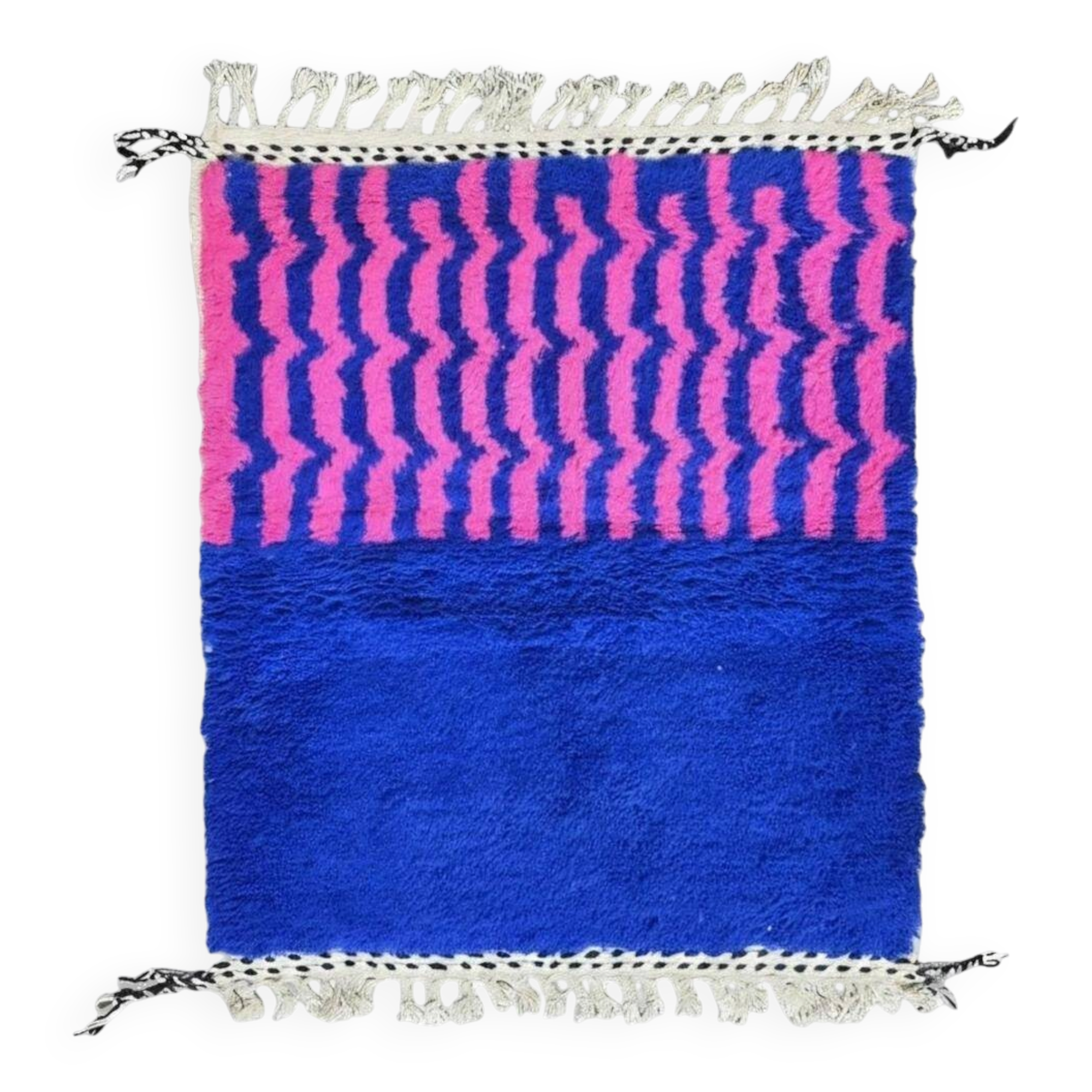 Petit Tapis Berbère Bleu - 150 x 130 cm