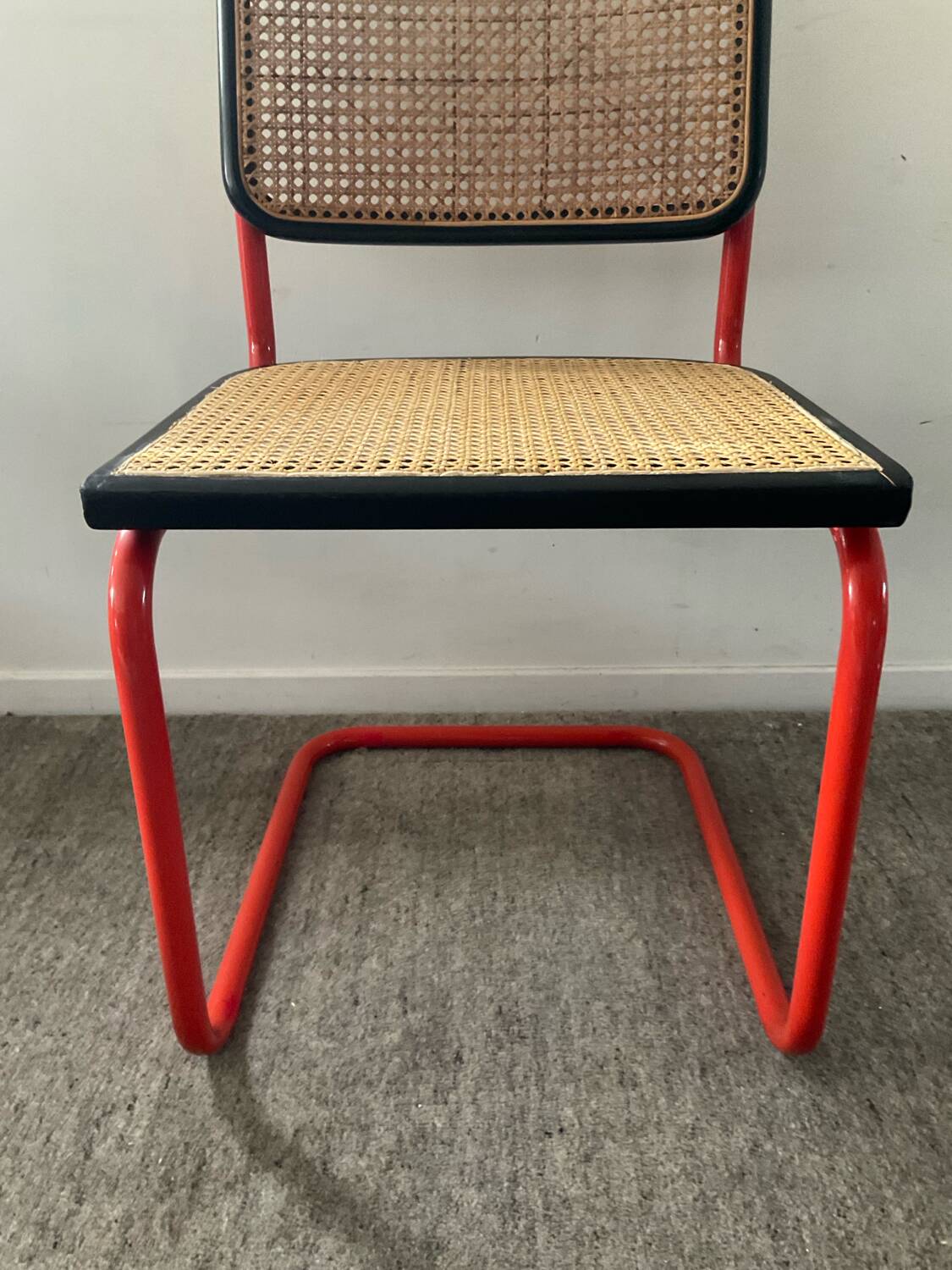 Vintage Cesca B32 chair in the style of Marcel Breuer