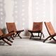 Set of 4 Angel’s Pazmino folding chairs, 1960’s