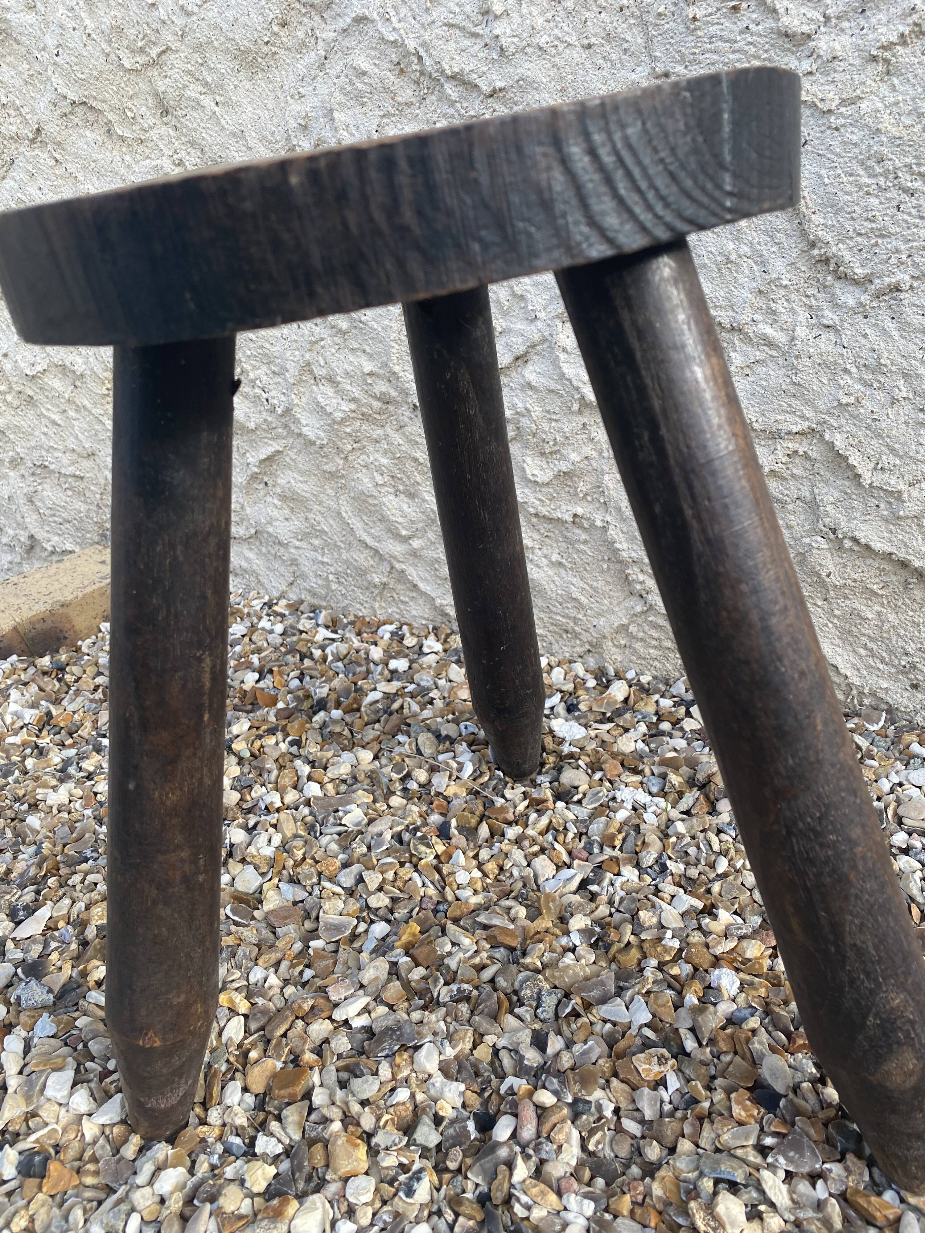 Brutalist tripod stool