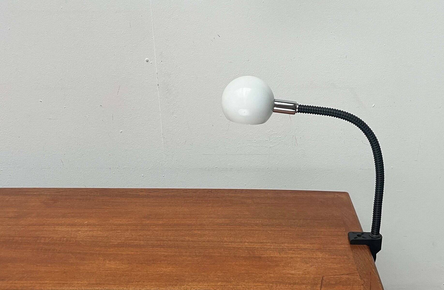 Cobra Snake clamp table lamp from the space age, 1970s
