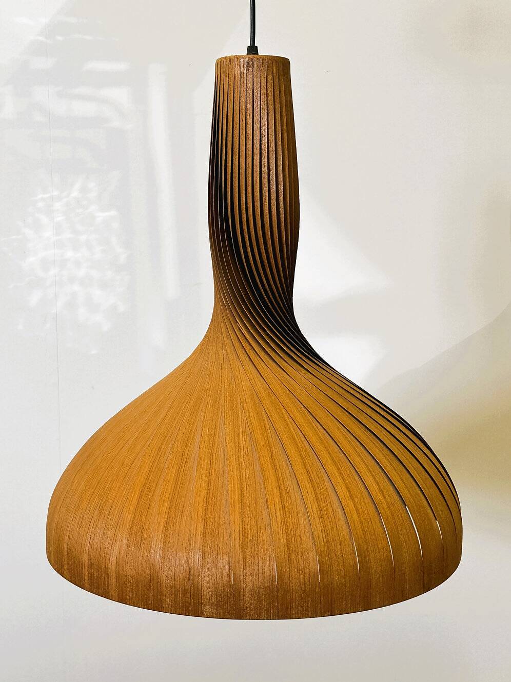 Swirling pine pendant by Hans-Agne Jakobsson, Sweden, 1960s.