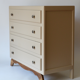 Commode vintage 4 tiroirs entièrement restauré