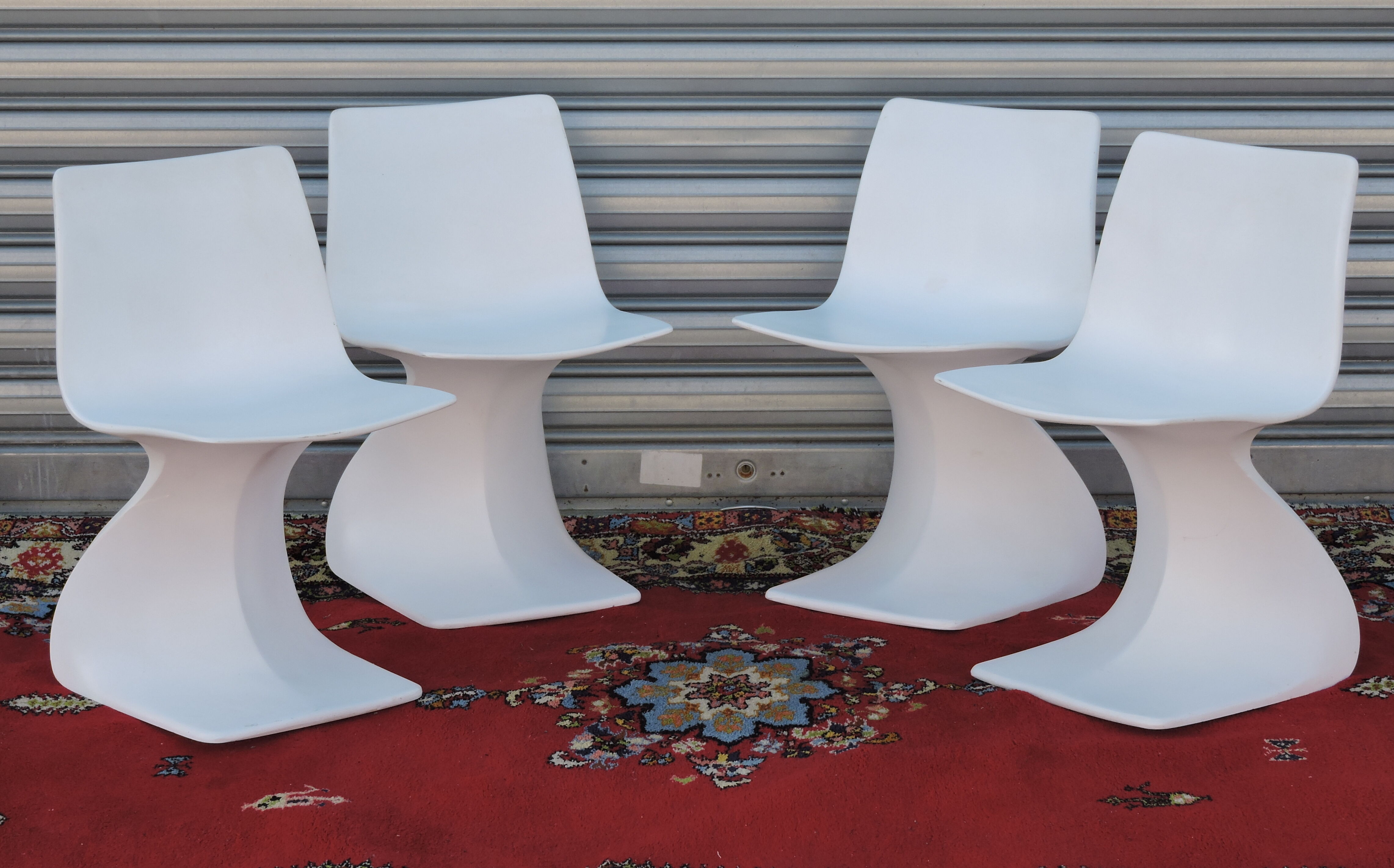 Set of four chairs " Naila " by Christian Adam. Edition Newform