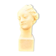 Sculpture, Bust of a woman in beige white plaster