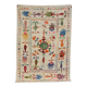 Multicoloured white kilim suzani rug – 180 x 120 cm