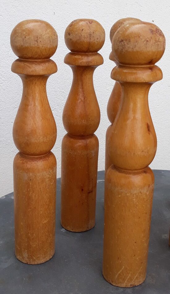 Jeu de quilles bois années 60/70