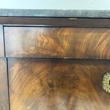 19th century mahogany and mahogany veneer secretary