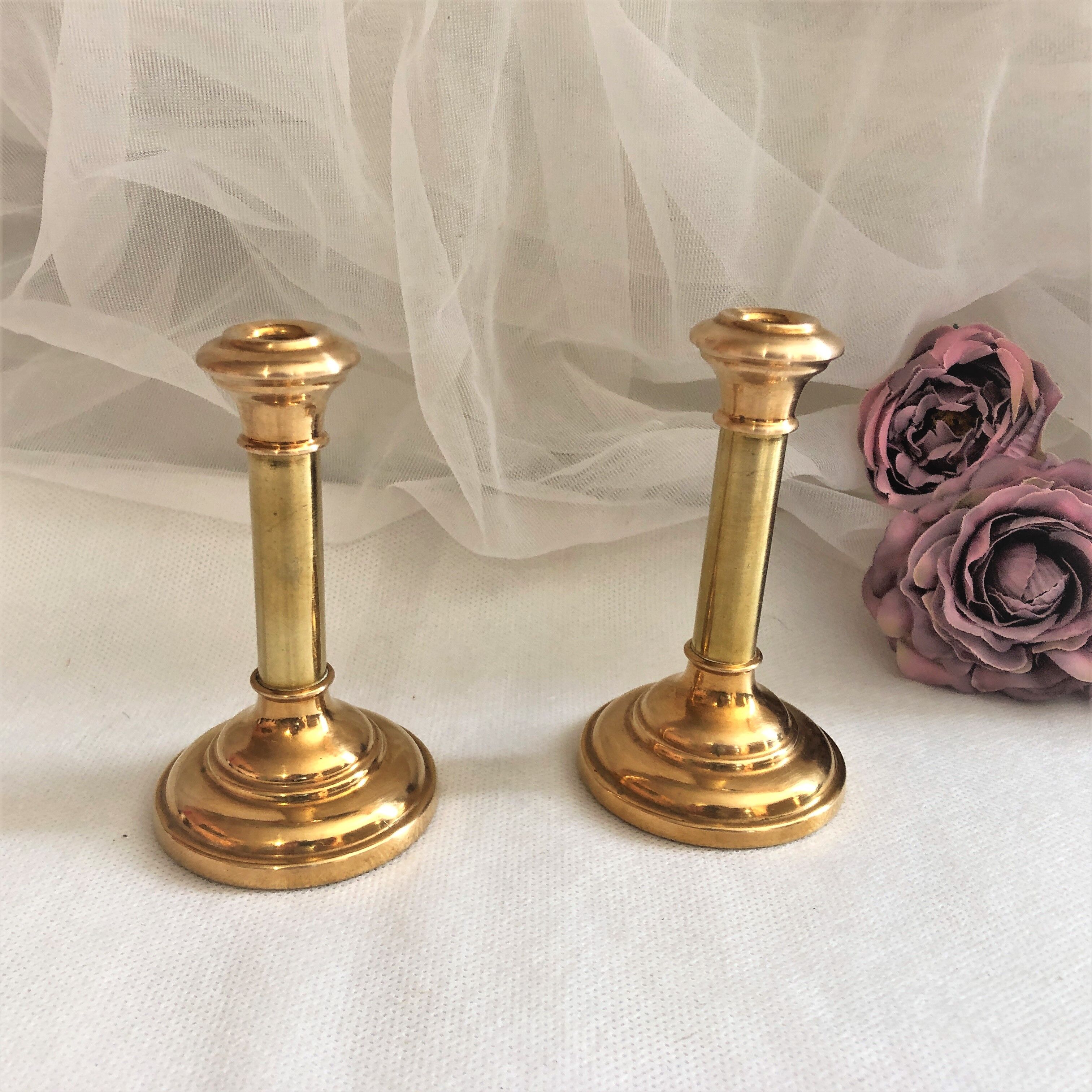 Pair of candlesticks for fine candles early twentieth century