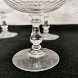 6 crystal champagne cups