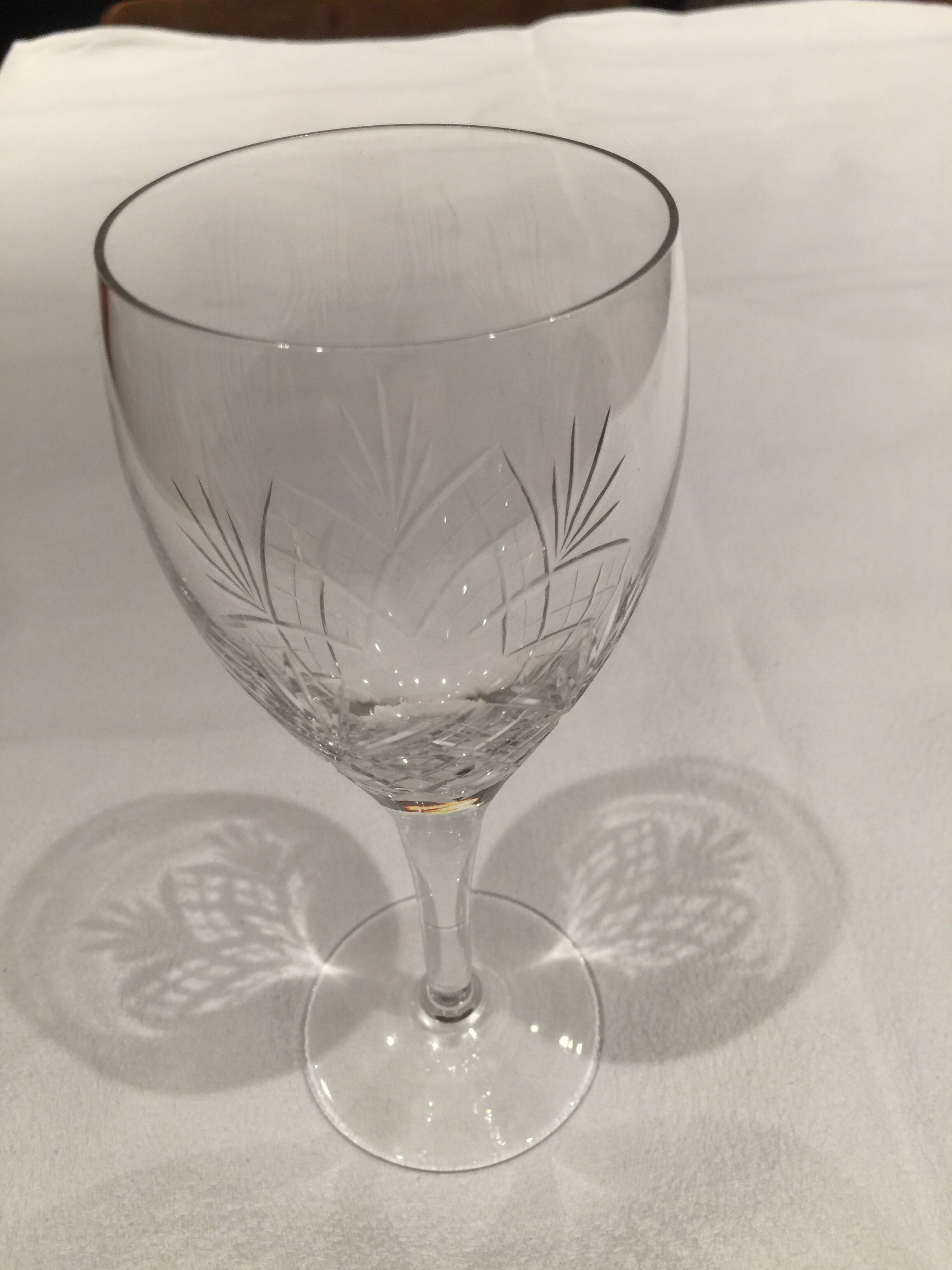 Série de 12 verres à pied en cristal