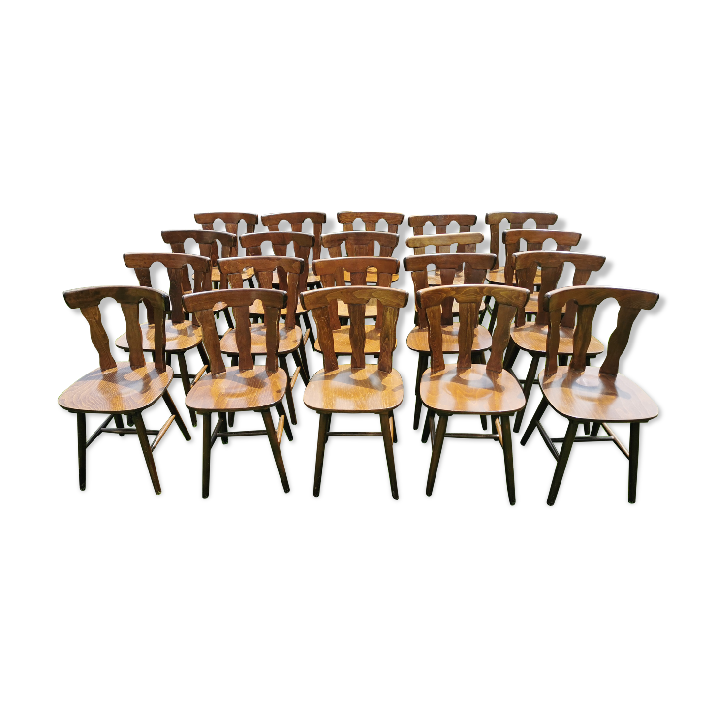 Lot de 20 chaises bistrot