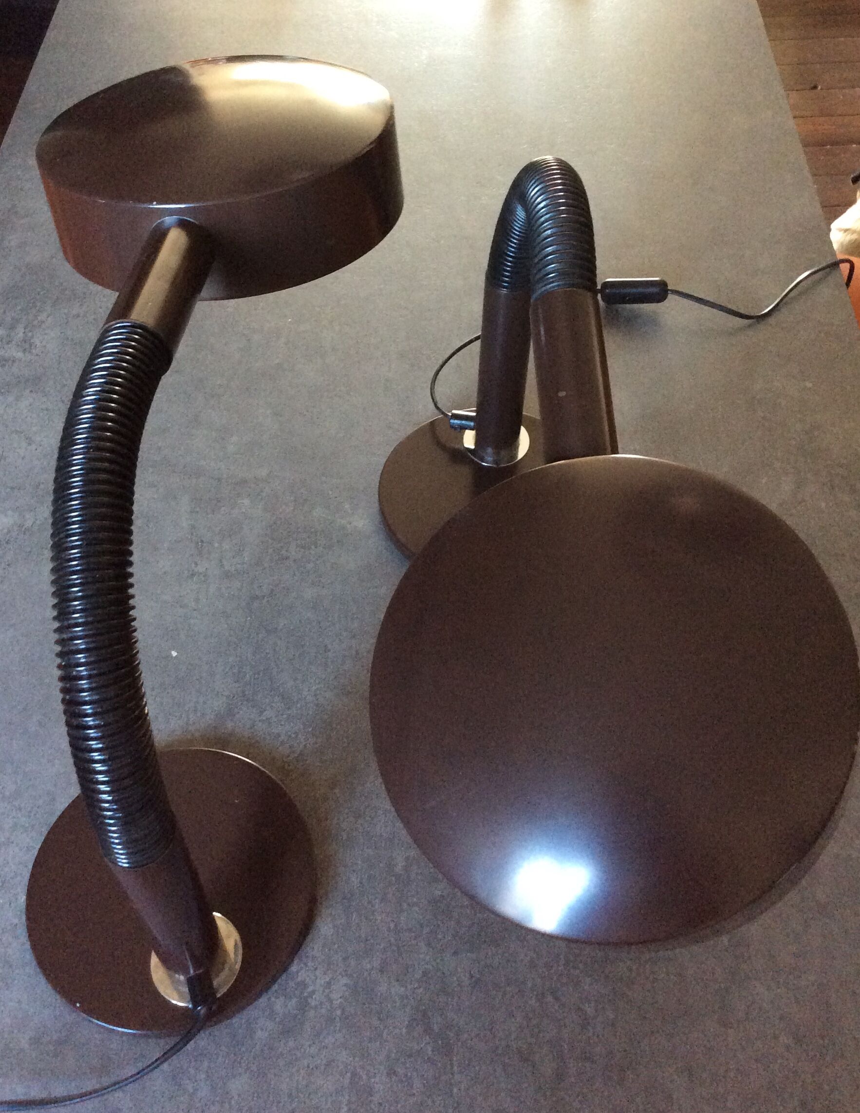 Paire de lampes de bureau Hala Zeist des années 60-70 Made in Holland